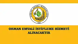 ORMAN EMVALİ İSTİFLEME HİZMETİ ALINACAKTIR
