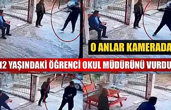 12 yaşındaki öğrenci okul müdürünü vurdu: O anlar kamerada