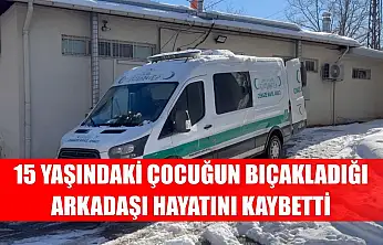 15 yaşındaki çocuğun bıçakladığı arkadaşı hayatını kaybetti