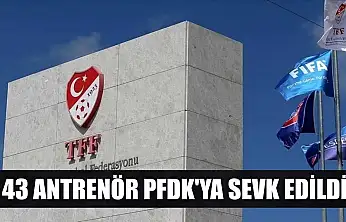 43 antrenör PFDK'ya sevk edildi