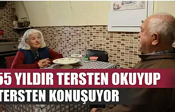 55 yıldır tersten okuyup, tersten konuşuyor