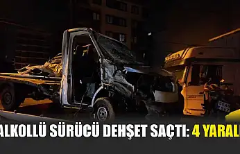 Alkollü sürücü dehşet saçtı: 4 yaralı