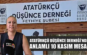 Atatürkçü Düşünce Derneği'nden Anlamlı 10 Kasım Mesajı