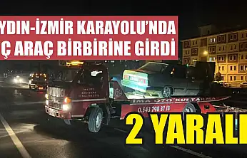 Aydın-İzmir Karayolu'nda Üç Araç Birbirine Girdi: 2 yaralı