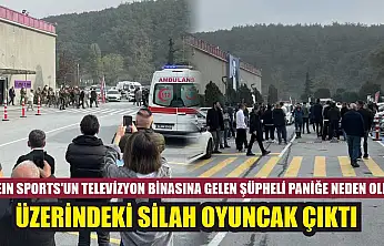 beIN Sports'un televizyon binasına gelen şüpheli paniğe neden oldu: Üzerindeki silah oyuncak çıktı