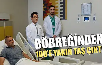 Böbreğinden 100'e yakın taş çıktı