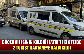 Böcek ailesinin kaldığı Fatih'teki otelde 2 turist hastaneye kaldırıldı