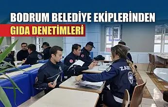 Bodrum belediye ekiplerinden gıda denetimleri