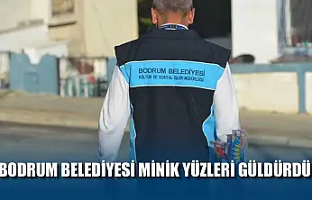 Bodrum Belediyesi minik yüzleri güldürdü