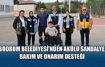 Bodrum Belediyesi'nden akülü sandalye, bakım ve onarım desteği