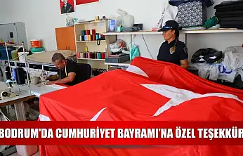 Bodrum'da Cumhuriyet Bayramı'na özel teşekkür