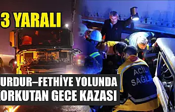 Burdur–Fethiye Yolunda Korkutan Kaza: 3 Yaralı