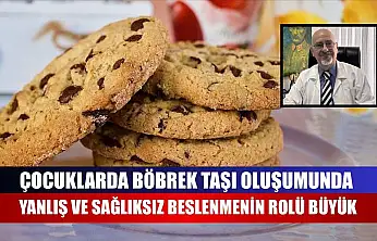 Çocuklarda böbrek taşı oluşumunda yanlış ve sağlıksız beslenmenin rolü büyük