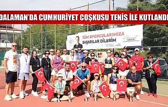 Dalaman'da Cumhuriyet coşkusu tenis ile kutlandı