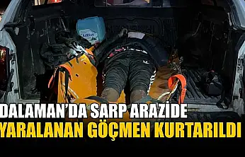 Dalaman'da sarp arazide yaralanan göçmen kurtarıldı