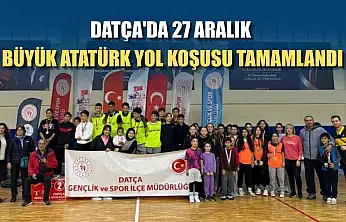Datça'da 27 Aralık Büyük Atatürk Yol Koşusu tamamlandı