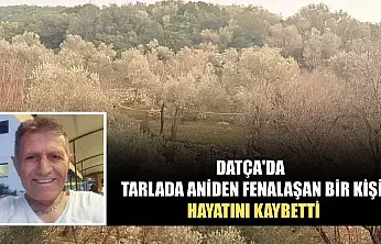 Datça'da tarlada aniden fenalaşan bir kişi hayatını kaybetti
