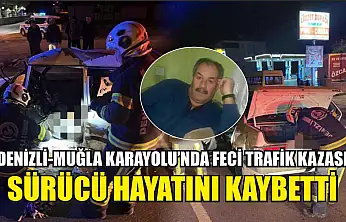 Denizli-Muğla Karayolu'nda Feci Trafik Kazası: Sürücü Hayatını Kaybetti