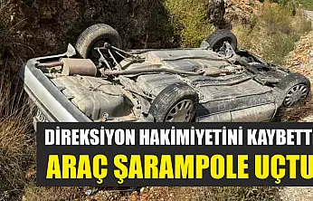 Direksiyon Hakimiyetini Kaybetti: Araç Şarampole Uçtu
