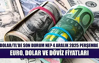 Dolar/TL'de Son Durum Ne? 4 Aralık 2025 Perşembe Euro, Dolar ve Döviz Fiyatları
