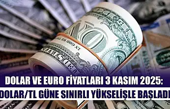 Dolar ve Euro Fiyatları 3 Kasım 2025: Dolar/TL Güne Sınırlı Yükselişle Başladı