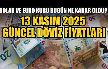 Dolar ve Euro kuru bugün ne kadar oldu?  13 Kasım 2025 güncel döviz fiyatları