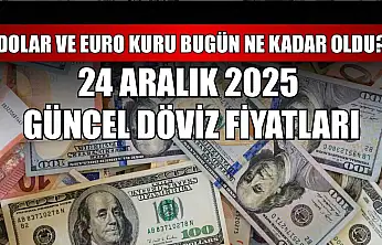 Dolar ve Euro kuru bugün ne kadar oldu?  24 Aralık 2025 güncel döviz fiyatları