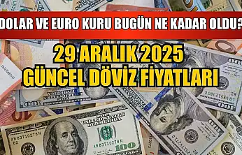 Dolar ve Euro kuru bugün ne kadar oldu?  29 Aralık 2025 güncel döviz fiyatları