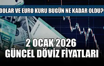 Dolar ve Euro kuru bugün ne kadar oldu?  2 Ocak 2026 güncel döviz fiyatları