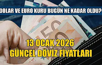 Dolar ve Euro kuru bugün ne kadar oldu?  13 Ocak 2026 güncel döviz fiyatları