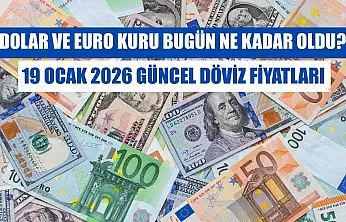Dolar ve Euro kuru bugün ne kadar oldu?  19 Ocak 2026 güncel döviz fiyatları
