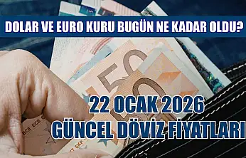 Dolar ve Euro kuru bugün ne kadar oldu?  22 Ocak 2026 güncel döviz fiyatları