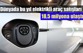 Dünyada bu yıl elektrikli araç satışları 18,5 milyona ulaştı