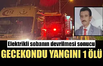 Elektrikli sobanın devrilmesi sonucu gecekondu yangını: 1 ölü