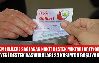 Emeklilere sağlanan nakit destek miktarı artıyor, yeni destek başvuruları 24 Kasım'da başlıyor