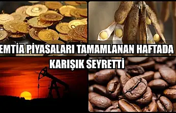 Emtia piyasaları tamamlanan haftada karışık seyretti