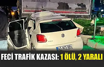 Feci trafik kazası: 1 ölü, 2 yaralı