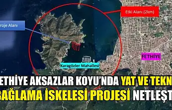 Fethiye Aksazlar Koyu'nda Yat ve Tekne Bağlama İskelesi Projesi Netleşti