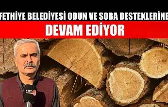 Fethiye Belediyesi odun ve soba desteklerine devam ediyor