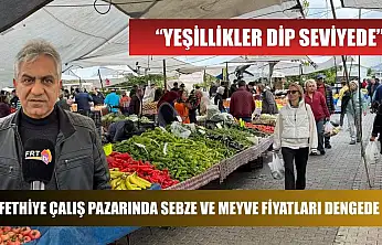 Fethiye Çalış Pazarında Sebze ve Meyve Fiyatları Dengede: 'Yeşillikler Dip Seviyede'