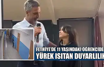 Fethiye'de 11 yaşındaki öğrenciden yürek ısıtan duyarlılık