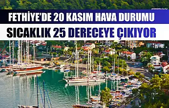 Fethiye'de 20 Kasım Hava Durumu: Sıcaklık 25 Dereceye Çıkıyor