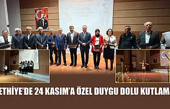 Fethiye'de 24 Kasım'a özel duygu dolu kutlama