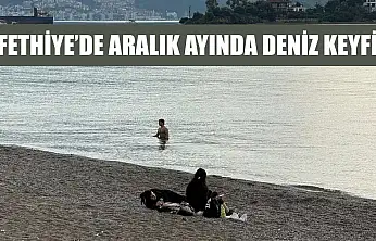 Fethiye'de Aralık ayında deniz keyfi