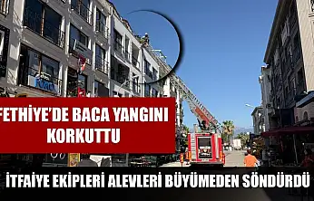 Fethiye'de baca yangını korkuttu: İtfaiye ekipleri alevleri büyümeden söndürdü