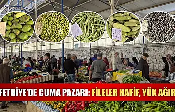 Fethiye'de Cuma Pazarı: Fileler hafif, yük ağır