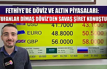 Fethiye'de Döviz ve Altın Piyasaları: Tufanlar Dimaş Döviz'den Savaş Şiret Konuştu