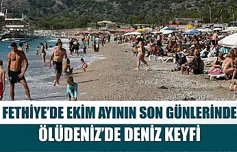 Fethiye'de Ekim Ayının Son Günlerinde Ölüdeniz'de Deniz Keyfi