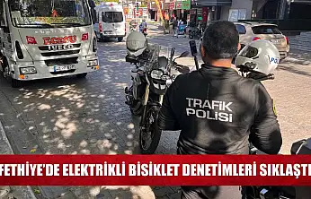 Fethiye'de elektrikli bisiklet denetimleri sıklaştı