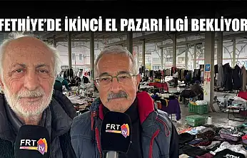 Fethiye'de ikinci el pazarı ilgi bekliyor